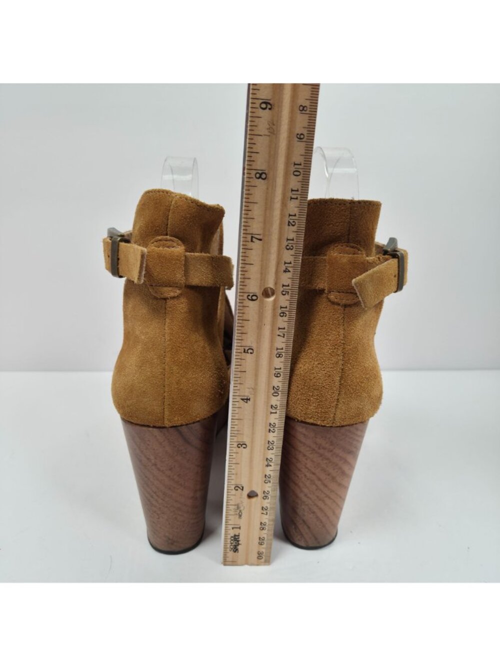 Free People Cedar Clog Women's Taupe Chunky Platform Heels US Size 9 EU 39 - Picture 9 of 10
